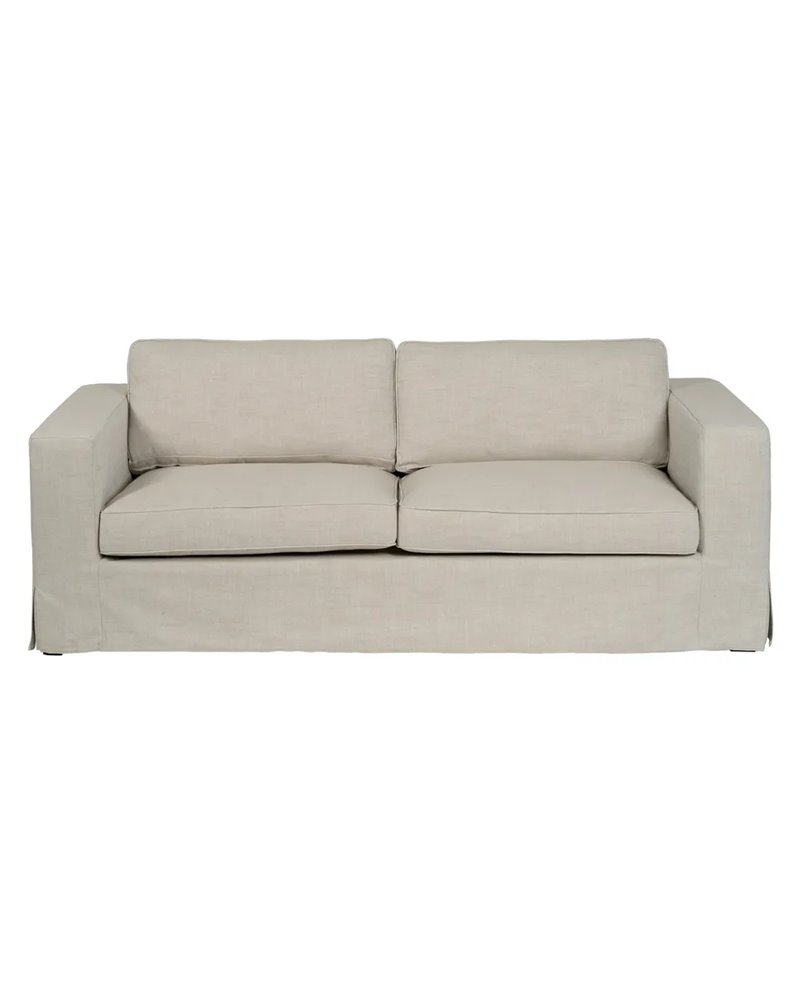 SOFÁ CHAISE LONGUE BEIGE TEJIDO SALÓN 253 X 160 X 93 CM REF.611006