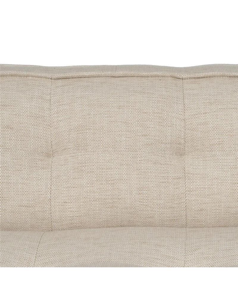 SOFÁ 2 PLAZAS BEIGE TEJIDO SALÓN 147 X 96 X 93 CM REF.611008