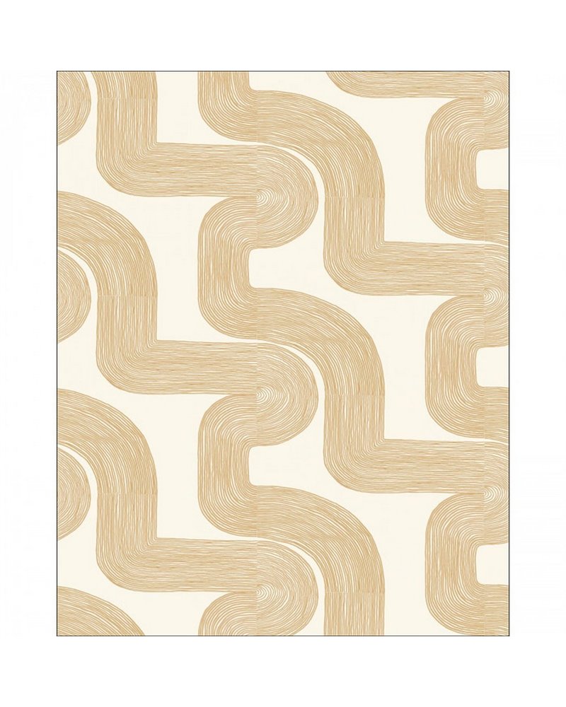 Curving Lines Beige L 104771004