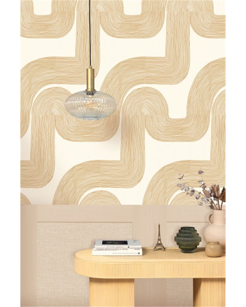 Curving Lines Beige L 104771004