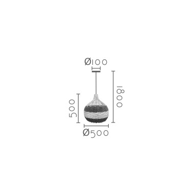 DECKENLEUCHTE REF.-NAPARI-50BK