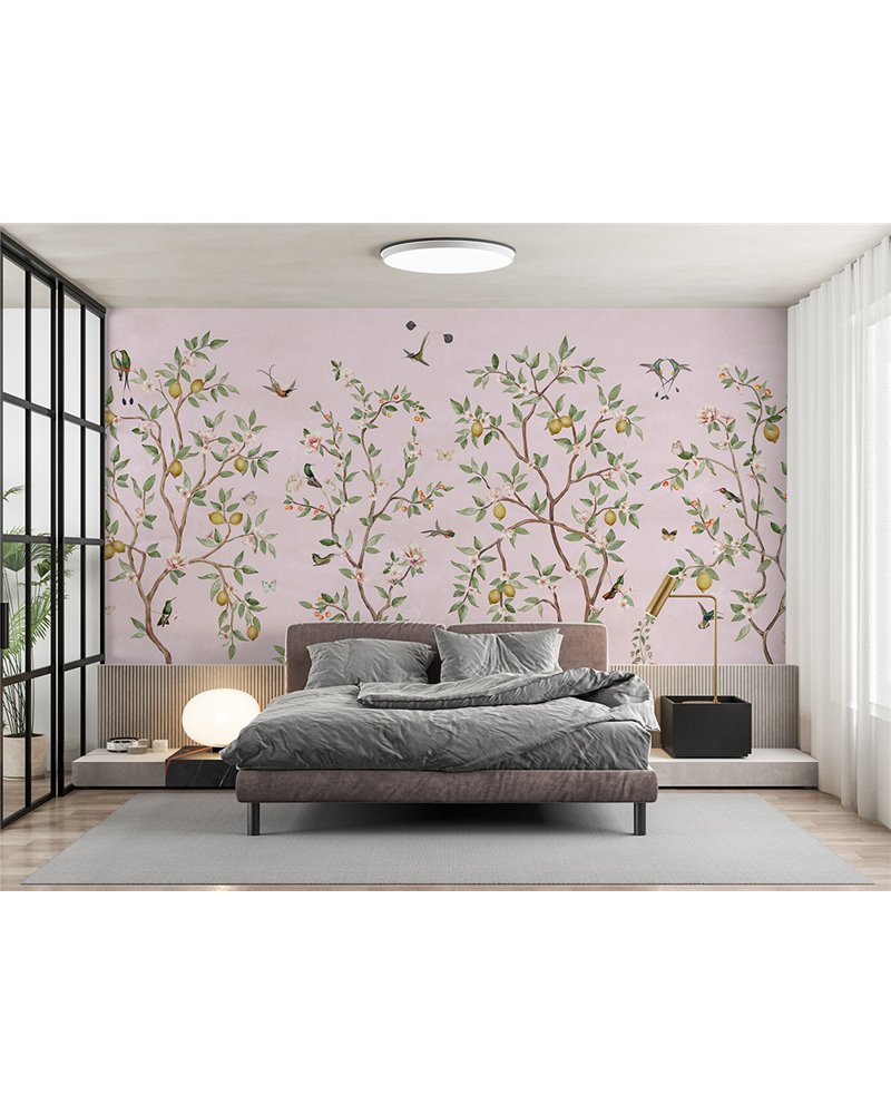 Lemon Tree Chinoiserie - Pink