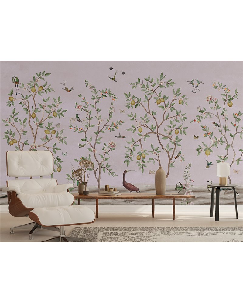 Lemon Tree Chinoiserie - Pink