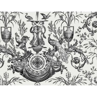 Avian Fountain Toile Black RT7813