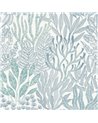 Feuilles de corail Bleu Aqua RT7804