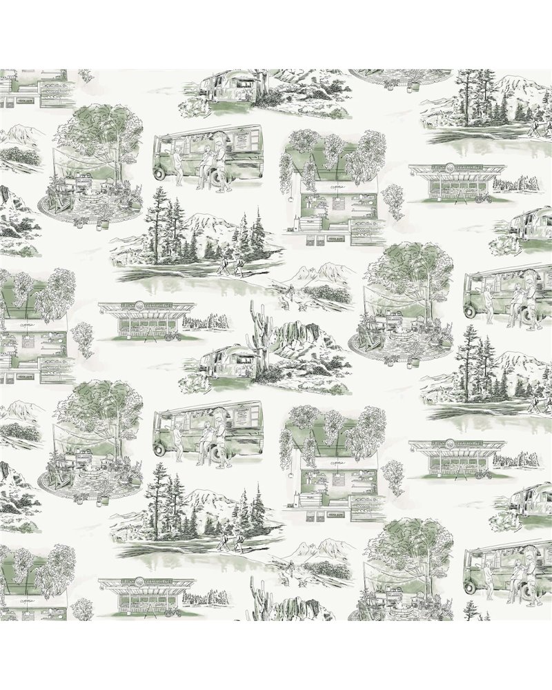 Modern Vista Toile Evergreen RT7863