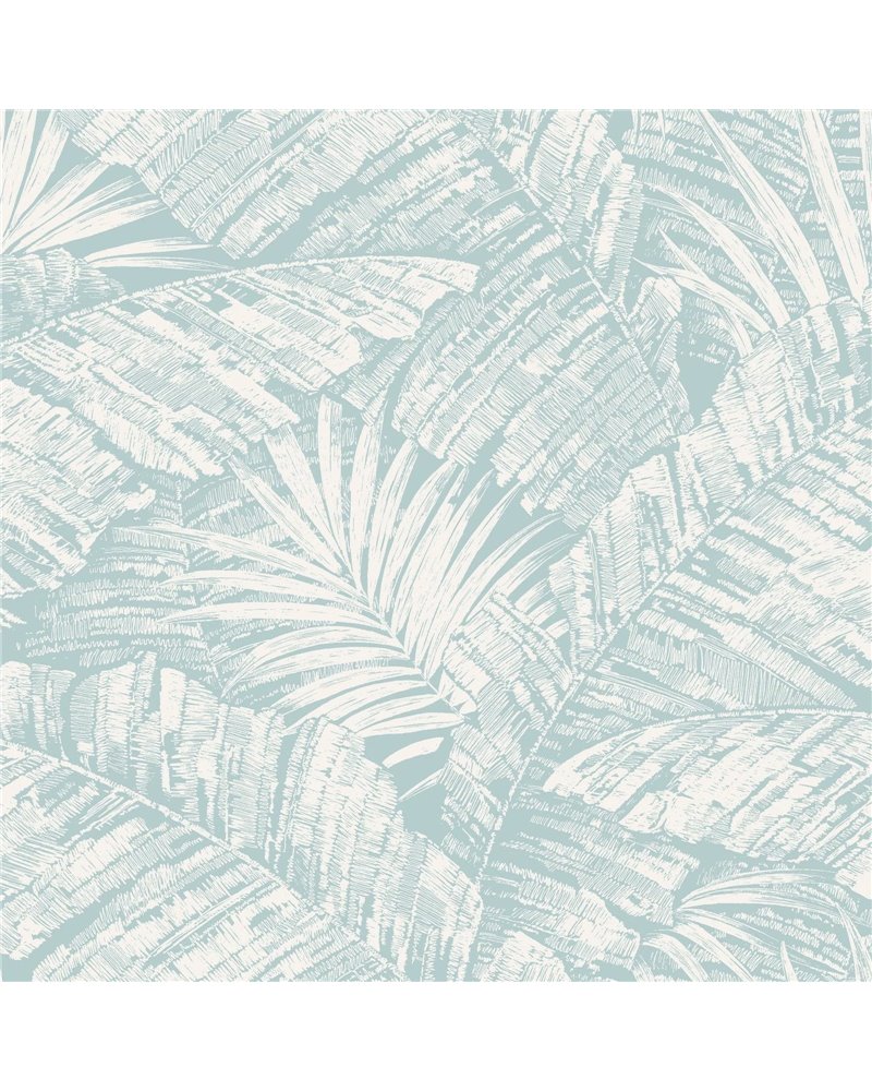 Palm Cove Toile White Blue RT7925