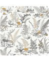 Mushroom Garden Toile Neutral Gold RT7892