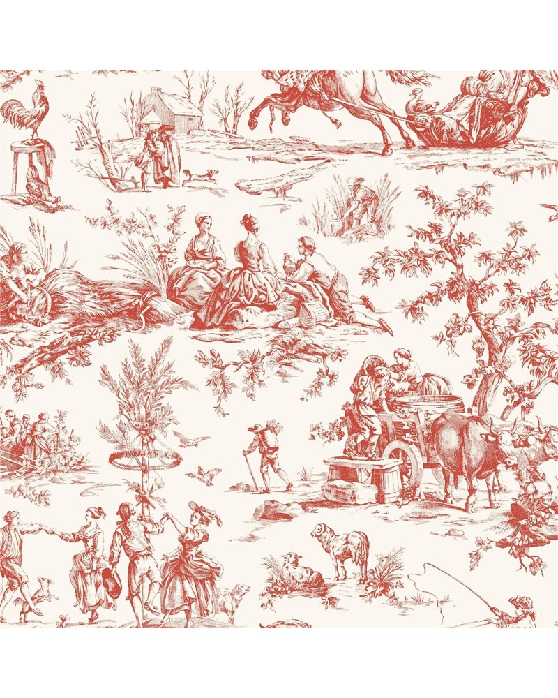 Seasons Toile Scarlet GR5925