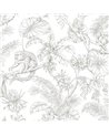 Toile Tropical Sketch Castanho RT7843