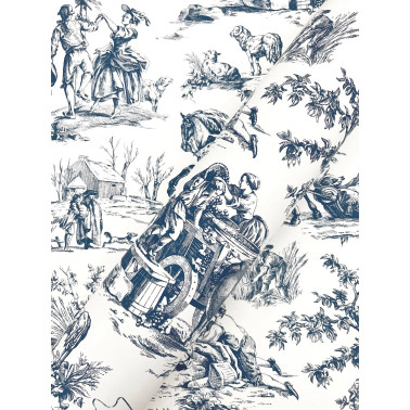 Seasons Toile Marineblau...