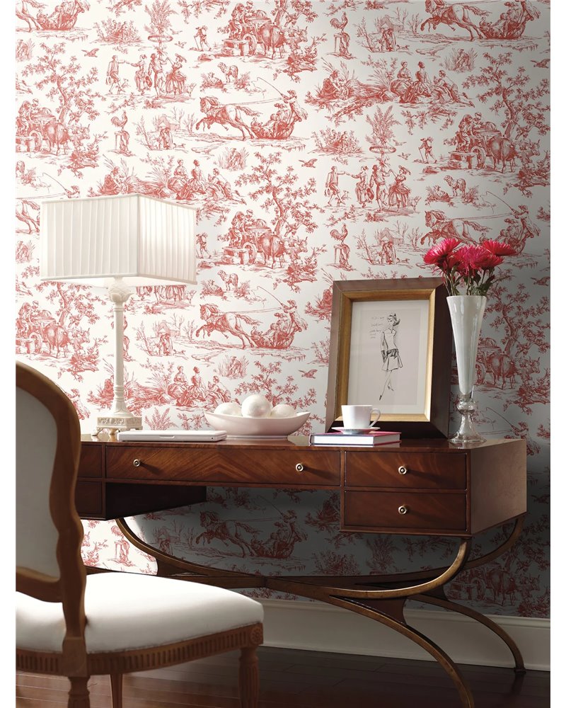 Seasons Toile Scarlet GR5925