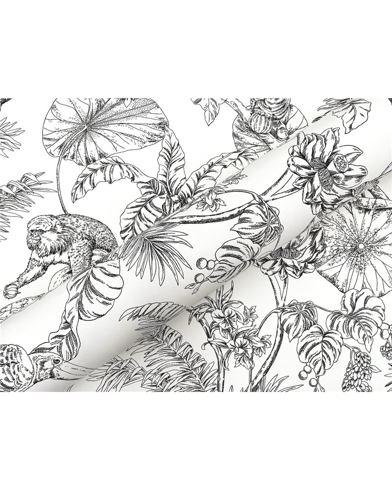 Tropical Sketch Toile Black RT7841