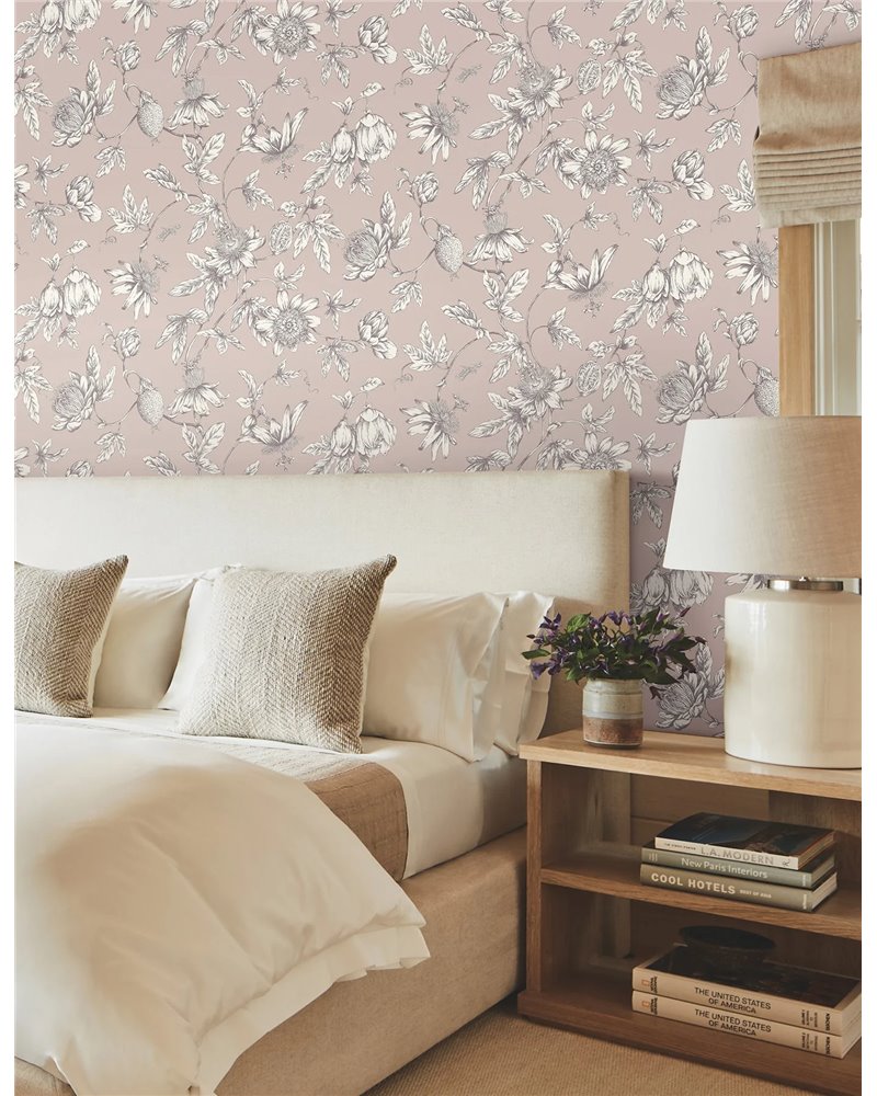 Passion Flower Toile Orchid RT7851