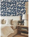 Passion Flower Toile Navy RT7856