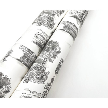 Modern Vista Toile Black...