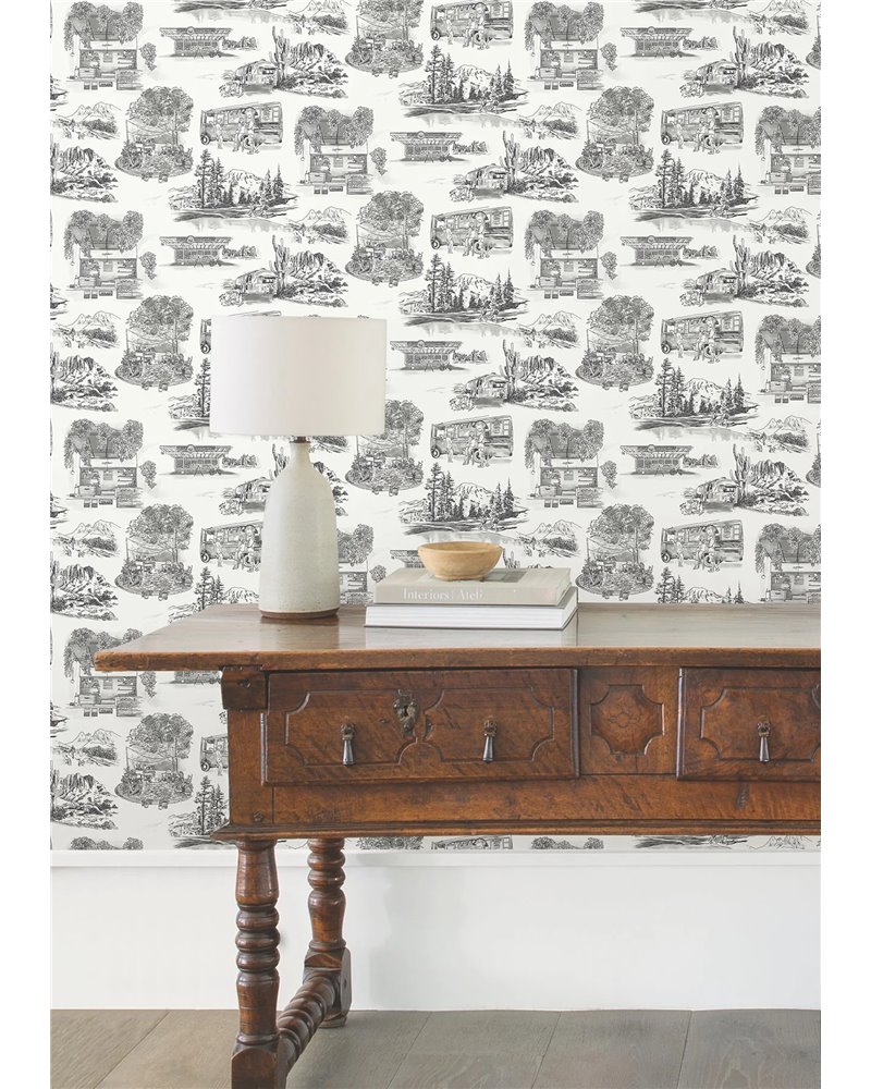 Modern Vista Toile Black RT7861