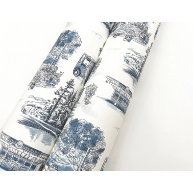 Modern Vista Toile Navy RT7862