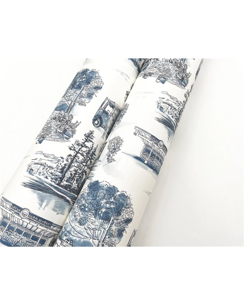 Modern Vista Toile Navy RT7862