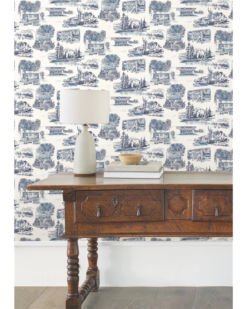 Modern Vista Toile Navy RT7862