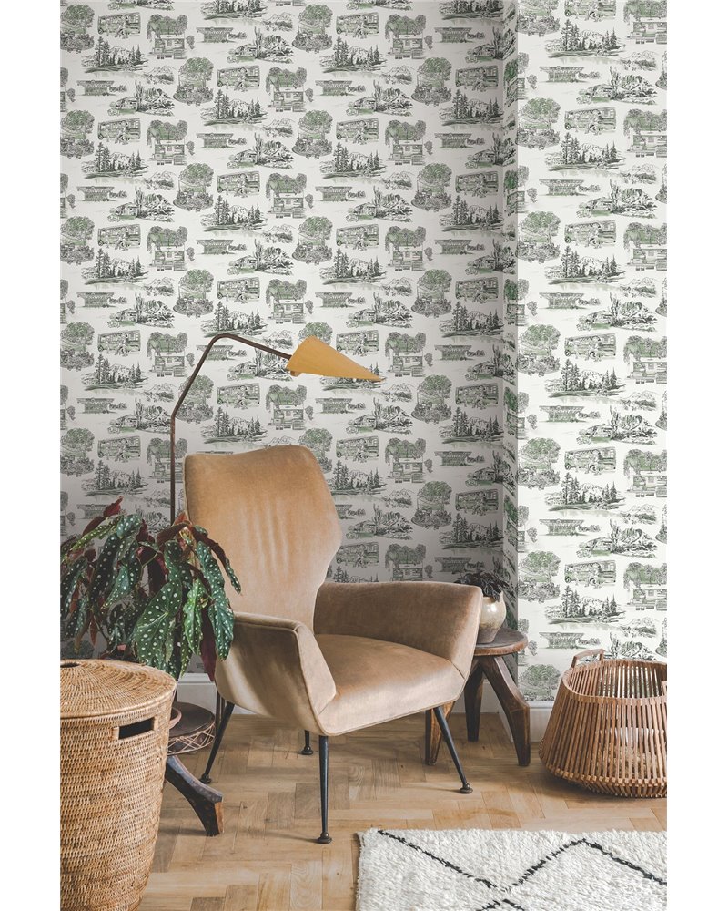 Modern Vista Toile Evergreen RT7863