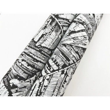 Palm Cove Toile White Black...