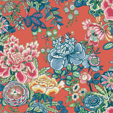 Peony Garden Coral T42018