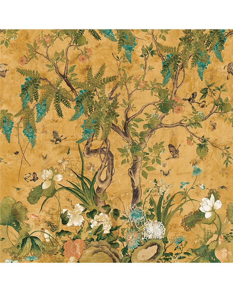 Wild Wisterial Mural Ochre TM42052