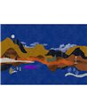 Landschaft Collage Blau M5007-5