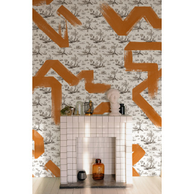 Toile Strokes Laranja M5006-3