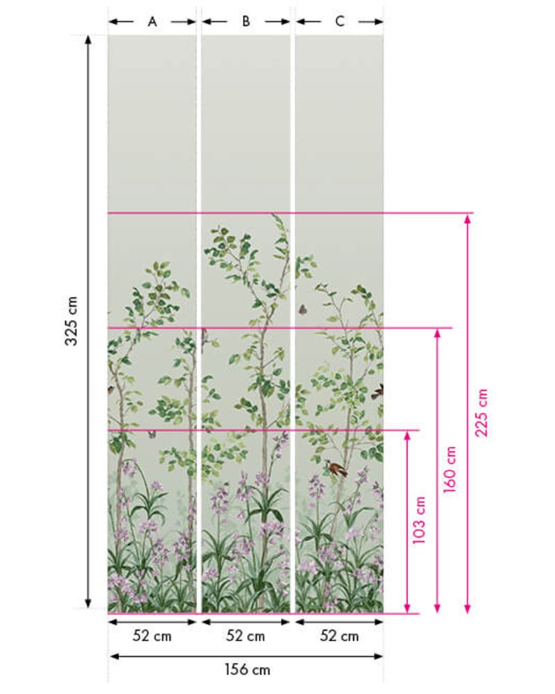 Uccello e Campanula Verde Pisello 0263BIPEAGR