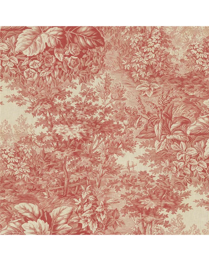 Forest Toile Red S10401