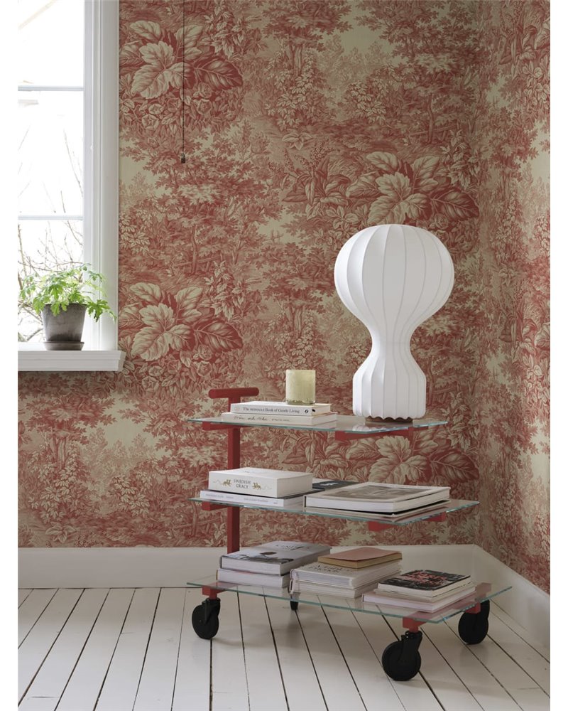 Forest Toile Red S10401