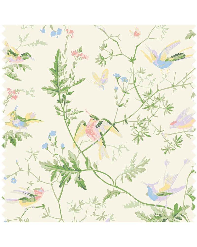 Hummingbirds 100% Silk Bright Multi F111-1002