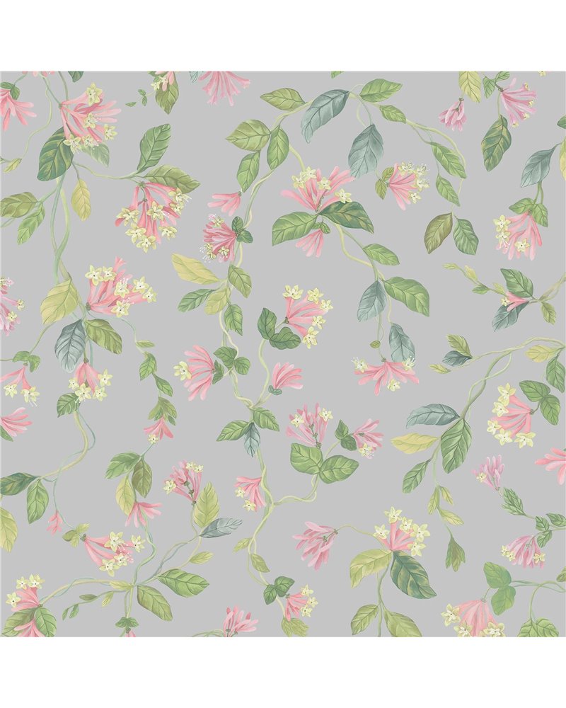 Flora Rose & Olive On Grey 124-3017