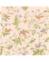 Hummingbirds Tangerine & Olive On Blush 124-1002