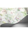 Hummingbirds Blush Sage & Mulberry On Cream 124-1001