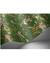 Hummingbirds Fuchsia On Racing Green 124-1005