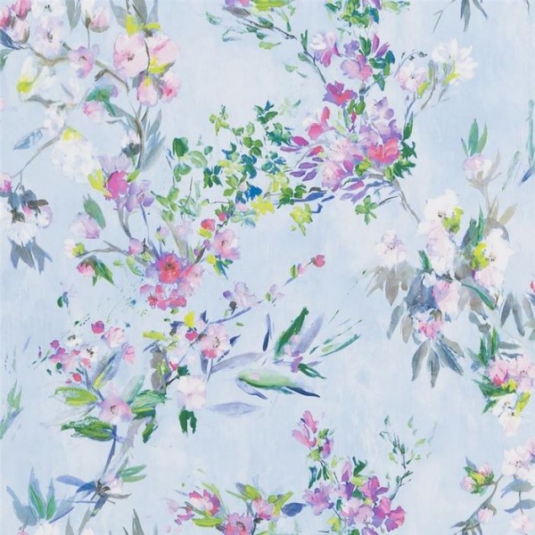 Papier peint PDG1024/01 FAIENCE SKY - Designers Guild