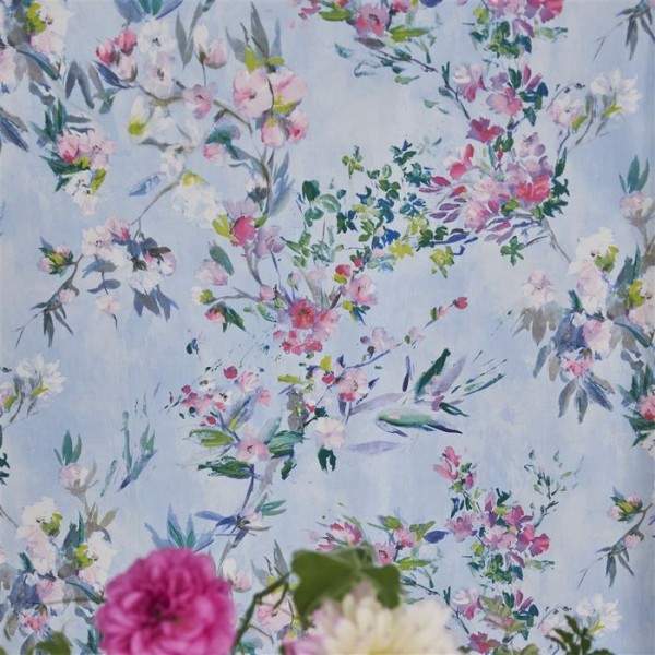 Papier peint PDG1024/01 FAIENCE SKY - Designers Guild