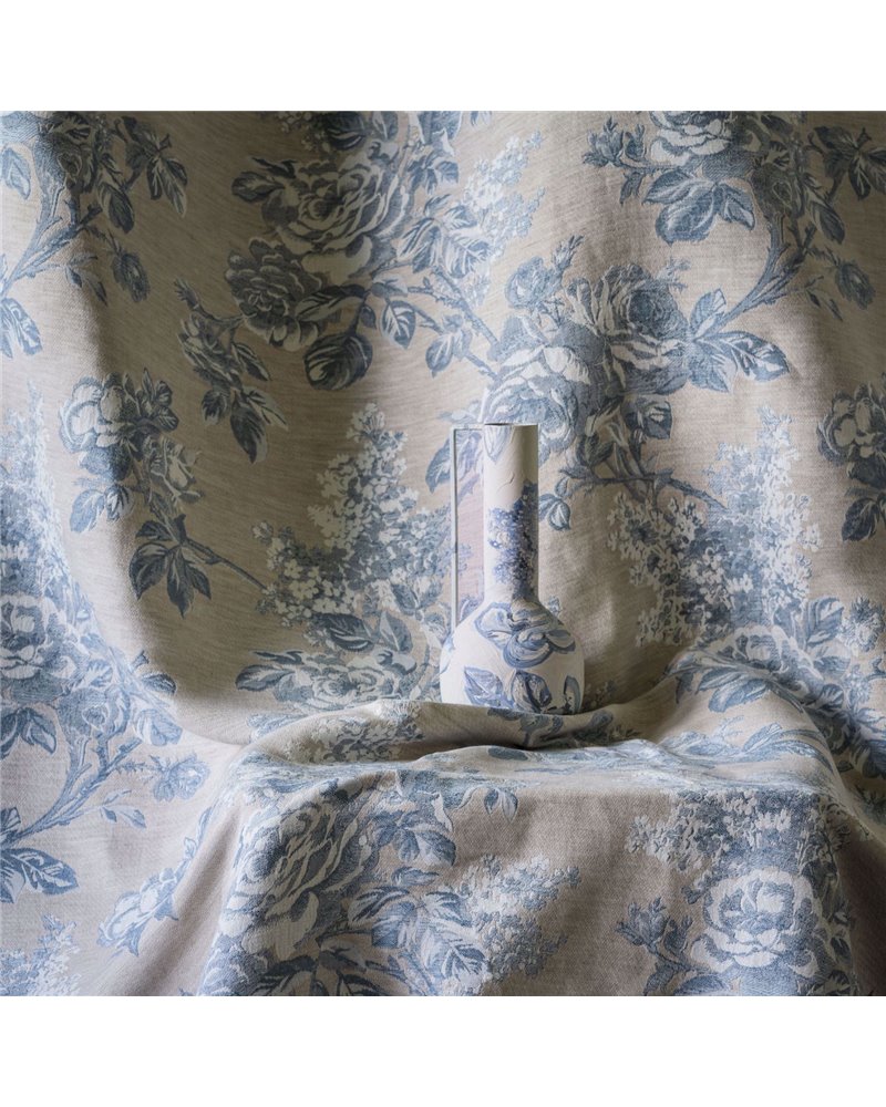 Sorilla Damask Delft Linen DSOR234348