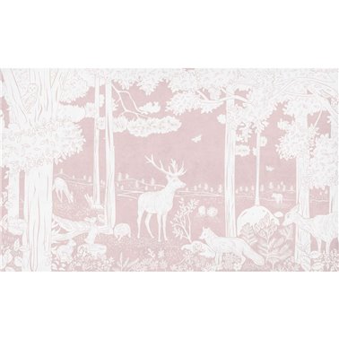 Monochrome Forest - Pink W14686