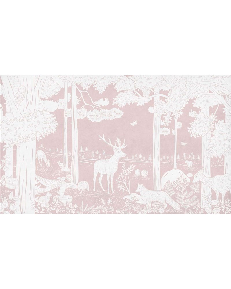 Monochrome Forest - Pink W14686