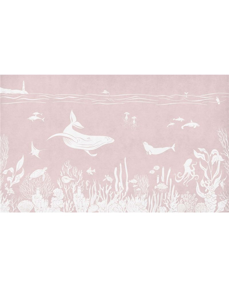 Monochrome Sea - Pink WC14689