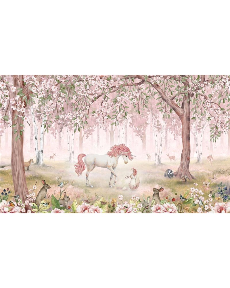 Unicorn Forest - Pink W13917