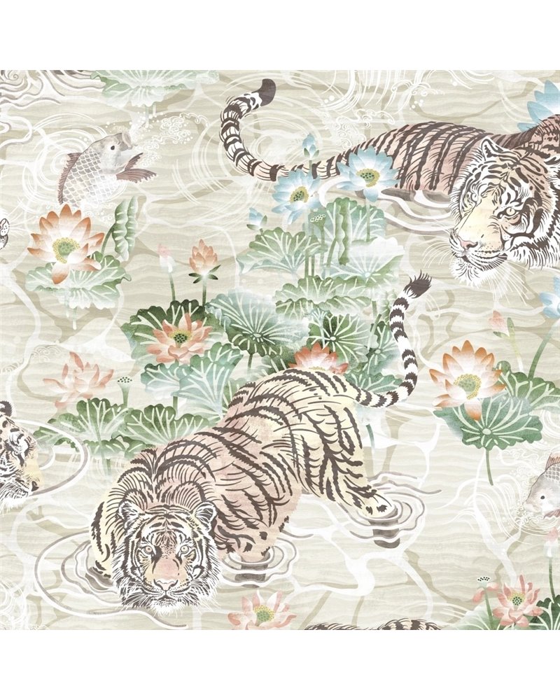 Tiger Lily Linen & Green BMPP004-09C