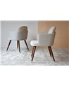 SET 2 SILLAS COMEDOR CON BRAZOS. BEIGE B