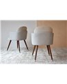 SET 2 SILLAS COMEDOR CON BRAZOS. BEIGE B