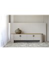 MUEBLE TV COL.TEA. GRIS ARENA  Y ROBLE