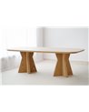 MESA COMEDOR LINEA CERÁMICO BEIGE FRESNO